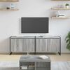 vidaXL TV Cabinet Grey Sonoma 140 x 36 x 49.5 cm Engineered Wood