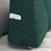 vidaXL Back Pillow Dark Green 60 x 24 x 50 cm Fabric