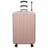 vidaXL Suitcase Folding Rose gold 50 x 30 x 76 cm ABS Plastic