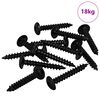 vidaXL Self Tapping Nail 9000 pcs Black Steel