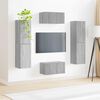 vidaXL TV Cabinet Set 6 pcs Grey Sonoma Engineered Wood