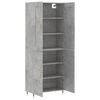 vidaXL Highboard Concrete Grey 69.5x34x180 cm Engineered Wood