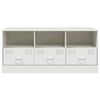 vidaXL TV Cabinet White 99x39x44 cm Steel
