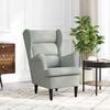 vidaXL Armchair Light Grey Velvet