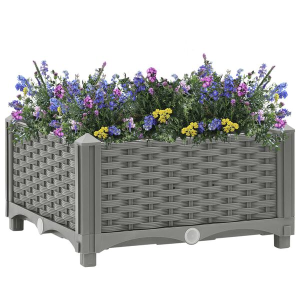 vidaXL Raised Bed 40x40x23 cm Polypropylene