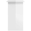 vidaXL Desk High Gloss White 80x45x74 cm Engineered Wood
