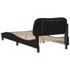 vidaXL Bed Frame with LED without Mattress "Hvar" Black 90x190 cm