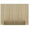vidaXL Wall TV Cabinet Sonoma Oak 120x23.5x90 cm Engineered Wood