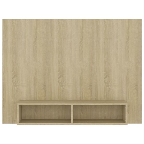 vidaXL Wall TV Cabinet Sonoma Oak 120x23.5x90 cm Engineered Wood