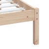 vidaXL Bed Frame without Mattress Solid Wood 100x200 cm (810007+814079)