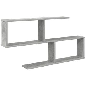 vidaXL Wall Shelf Concrete Grey 100 x 12 x 50.5 cm Engineered Wood