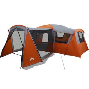 vidaXL Family Tent 20-Person 20-Person Grey and Orange