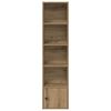 vidaXL Bookcase Artisan Oak 31x24x127 cm Engineered Wood