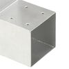 vidaXL Post Connector L Shape Galvanised Metal 91x91 mm