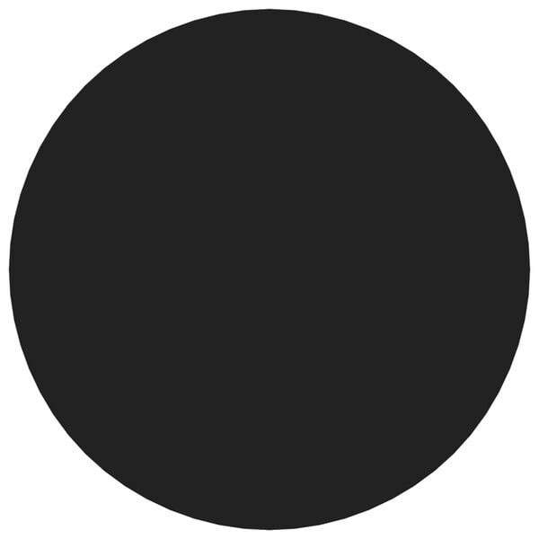 vidaXL Self-adhesive Screw Cover 12 pcs Black &Oslash; 20 x 0.5 mm