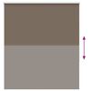 vidaXL Roller Blind Blackout Coffee 125x175 cm Fabric Width 121.6 cm Polyester