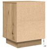 vidaXL Bedside Cabinet with LED Lights&nbsp;Artisan Oak 38x34x50 cm