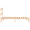 vidaXL Bed Frame without Mattress Small Single Solid Wood Pine