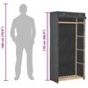 vidaXL Wardrobe Grey 79x40x170 cm Fabric