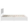 vidaXL Bed Frame with Drawer Manual White 150 x 200 cm Engineered Wood