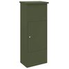vidaXL Parcel Drop Box Olive green 44.5 x 29 x 110.5 cm Steel