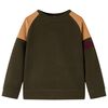 Kids'Sweatshirt Dark Khaki and Camel 116