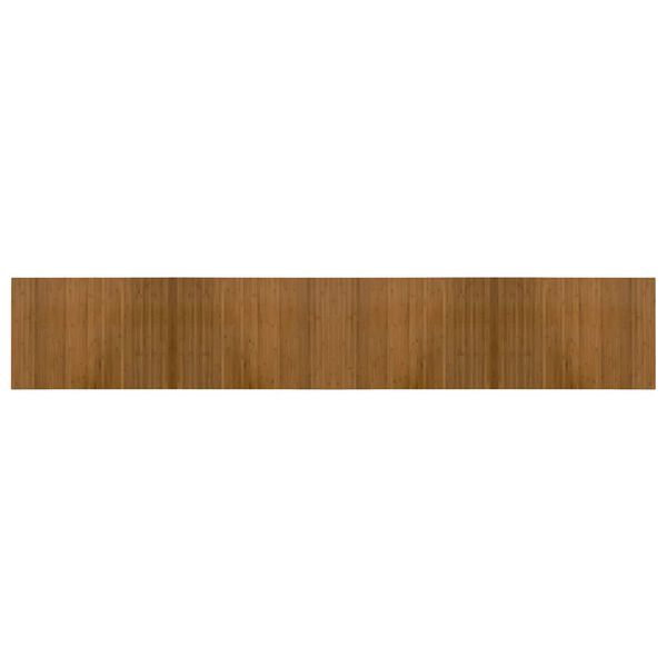 vidaXL Rug Rectangular Brown 70x400 cm Bamboo