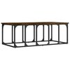 vidaXL Coffee Table Smoked Oak 100x50x35,5 cm Engineered Wood