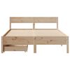 vidaXL Bed Frame without Mattress 120x200 cm Solid Wood Pine