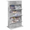vidaXL Magazine Rack Concrete Grey 70 x 41 x 126 cm Engineered Wood