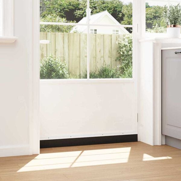 vidaXL Screw-on Door Brush Seals 12 pcs White 100 cm Aluminium Alloy