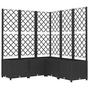 vidaXL Garden Black 120 x 120 x 136 cm