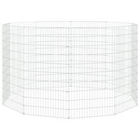 vidaXL 10-Panel Rabbit Cage 54x100 cm Galvanised Iron