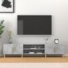 vidaXL TV Cabinet Concrete Grey 180x31.5x40 cm Engineered Wood