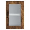 vidaXL Kitchen Wall Cabinet with Glass Door&nbsp;Porto Smoked Oak
