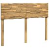vidaXL Live Edge Headboard ROSTOCK White 135 cm Solid Acacia Wood
