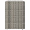 vidaXL Garden Storage Cabinet Grey 100x55.5x80 cm Poly Rattan