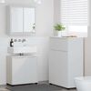 vidaXL Bathroom Furniture Set with Drawer 3 pcs White Engineered Wood