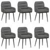 vidaXL Dining Chairs 6 pcs Velvet Dark Grey 59 x 59.5 x 90 cm