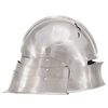 vidaXL Medieval Knight Helmet Antique Replica LARP Silver Steel