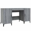 vidaXL Desk Grey Sonoma 140x50x75 cm Engineered Wood