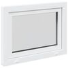 vidaXL Basement Window RISOR 80x60 cm Tilt&Turn DIN Left White