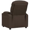 vidaXL Recliner Chair Dark Brown Fabric