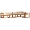 vidaXL Outdoor Sofa Set 5 pcs Natural Solid Acacia Wood
