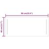 vidaXL LED Bathroom Mirror 40x90 cm