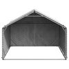 vidaXL Outdoor Dog Kennel with Cover 2x2x1.5 m Galvanised Steel