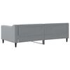 vidaXL Day Bed without Mattress Light Grey 90x190 cm Single Fabric