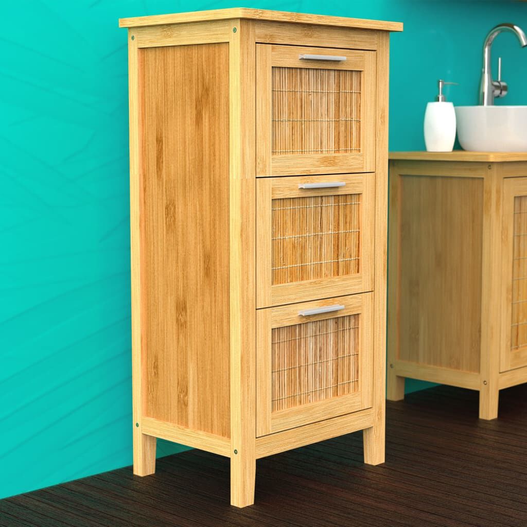 Bamboo store tall cabinet