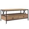 vidaXL Coffee Table Artisan oak 100 x 51 x 45 cm Engineered wood