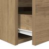 vidaXL Wall-mounted Bedside Cabinet Artisan Oak 38x34x40 cm